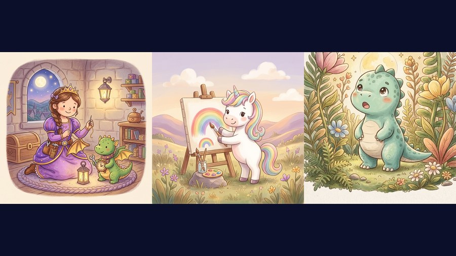 Three picture books from the free StoryLink library