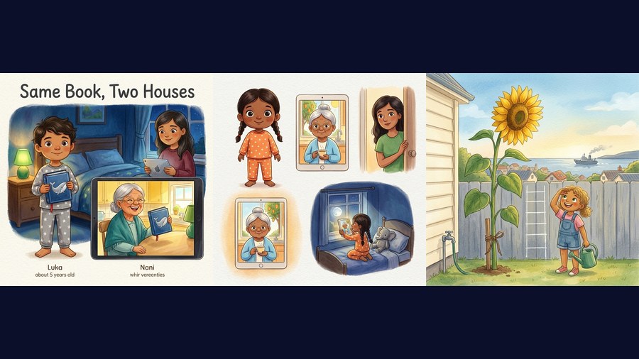 Three picture books from the free StoryLink library