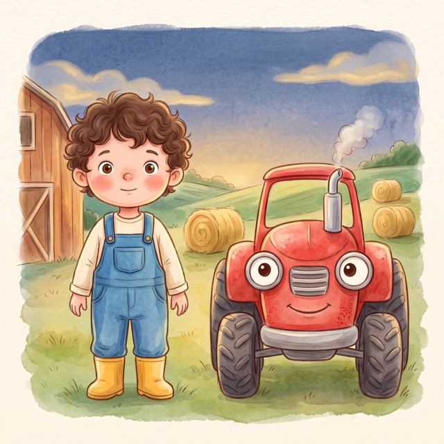 Max and the Little Red Tractor, a StoryLink Quick Story cover.